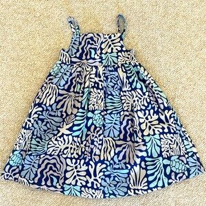 Mini Boden Starboard Coral Reef Strappy Midi Dress